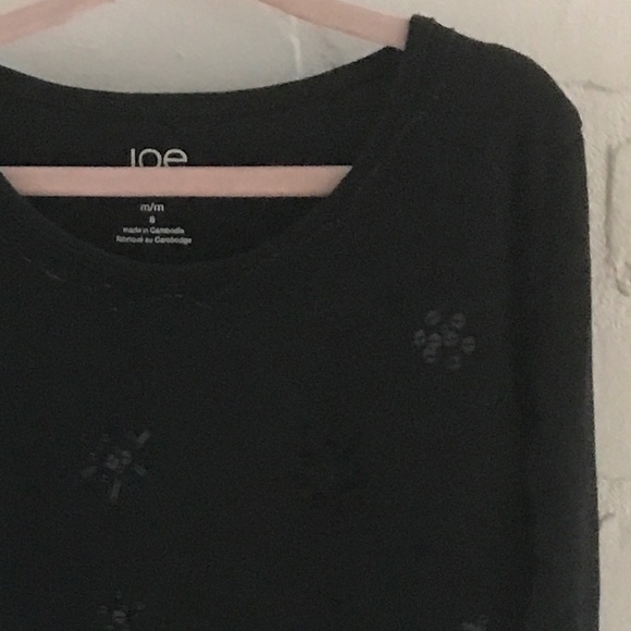 Joe Black longsleeve tee with sequins Girl size 8 - Picture 2 of 4